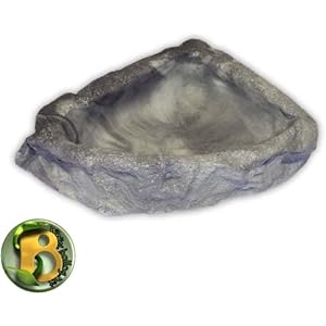 Dragon - Wasserschale - Futternapf - Eckfelsschale Small, Granite Rock 150ml 13x11,5x3,5cm