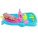Produktbild Baoblaze Miniatur Badewanne mit Babypuppe Wasserbad Spielzeug Set für Baby Kinder Rollenspiele - Blau, # B