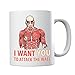 Produktbild Attack On Titan I Want You To Attack The Wall Mug