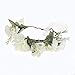 Price comparison product image Austinstore Bride Wedding Artificial Flowers Headband Hair Band Garland Wreath Headwear for Wedding Festivals Beige