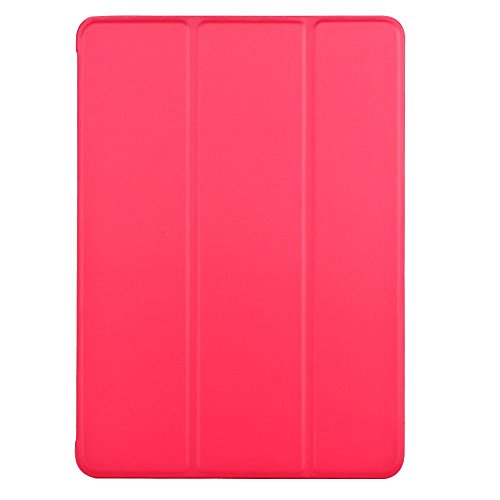 Khomo iPad Air 2 Hülle Case Dunkelrosa Gehäuse mit doppelten Schutz ultra dünn und leicht, Smart Cover – Italic Dark Pink - 2