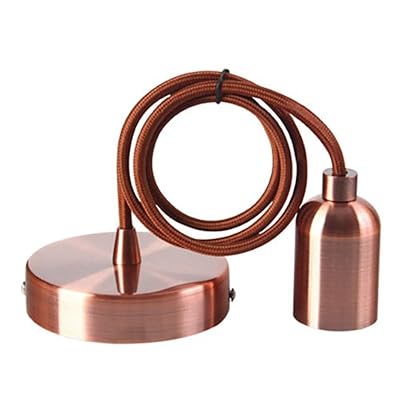 Girard Sudron Monture suspension metal cuivre/noir H. 200 cm E27
