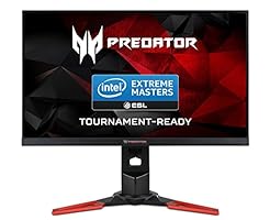 Acer Predator XB271HUbmiprz 69 cm (27 Zoll) Monitor (HDMI, USB 3.0, 4ms Reaktionszeit, WQHD 2560 x 1440, Höhenverstellbar, Pivot, NVIDIA G-Sync) schwarz/rot