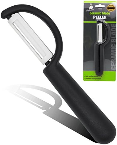 Ceramic Vegetable Peeler - for Peeling Potatoes Fruits Apples - Great Practical Christmas Novelty Gift Idea for Men & Women Him Her - One Supplied