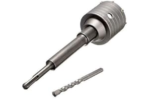 DAW21ONLINESHOP Sierra Corona Perforadora Hormigon en seco SDS Plus 30-160 mm de diámetro completa para martillo perforador 85 mm (10 filos) SDS Plus 160 mm