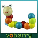 Vovotrade New Variety Twist-farbigen Insekten Holzspielzeug Lernspielzeug - 2