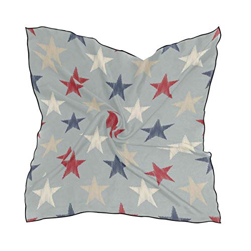 Preisvergleich Produktbild Aeykis Patriotic Stars Square Scarf Head Wrap Hair Scarves
