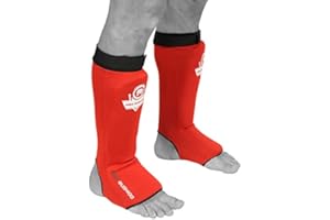 DBX BUSHIDO SPORT Flexible Protege Tibia - Formation Efficace Boxe Thai - Protection Pendant MMA et Kickboxing - Match Parfait