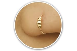 ALOMEPIERCINGS Thin Gold Filled Tiny Nose Ring Hoop - 24 gauge very Thin Nose Hoop Tiny Piercings Nose Rings hoop - nose piercing Hoop