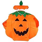 Unisex-Abendkleid-Kürbis-Outfit Kleidung für die Halloween-Kostüm-Partei, Halloween-Kürbis-Kostüm Jumpsuits für Maskerade Dekoration (Erwachsene)