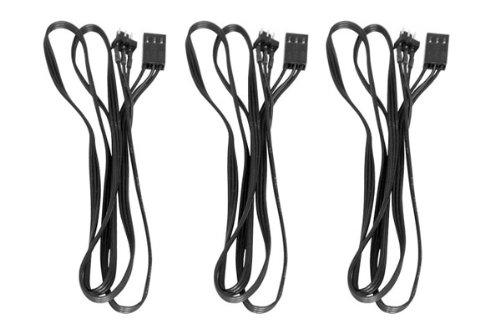 Preisvergleich Produktbild Phobya 3er Set 3Pin Verlängerung 80cm