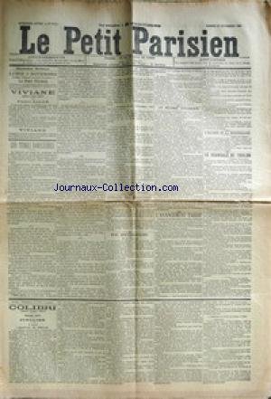 PETIT PARISIEN (LE) [No 5117] du 01/11/1890 - LES TITRES NOBILIAIRES CONSEIL DES MINISTRES LE REGIME DOUANIER L'AVANCEMENT TARDIF L'ESCADRE DE LA MEDITERRANEE LE SCANDALE DE TOULON COLIBRI francais