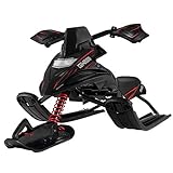 | Ski Doo Design | Mit seinen Hand Protektoren, der aerodynamischen Verkleidung und einer gefederten Front ist der Rennschlitten die kindgerechte Mini-Version eines motorisierten Schlittens.