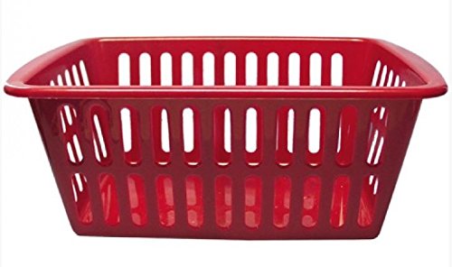 Aufbewahrungskorb Körbchen Schrankkorb Kunststoff Rot 36,5 cm 6 Stück - 2