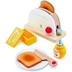 Hape- Jeu d'Imitation en Bois-Cuisine-Grille Pain, E3148, Blanc