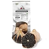 El ajo negro tiene un cierto sabor a regaliz (por lo que ni pica ni produce mal aliento), y una textura blanda