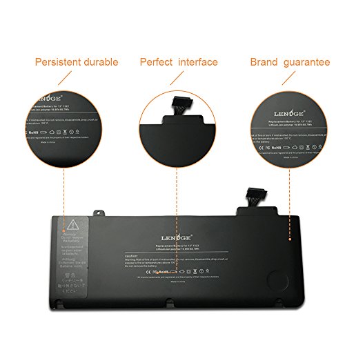 LENOGE Hochleistung Neue Akku Für Apple Macbook Pro 13″ A1322 Series 10.95V 65.7WH Schwarz A1278 ( 2009 2010 Version ) MB990*/A MB990J/A MB990ZP/A MB990TA/A MB990LL/A MB990CH/A MB991ZP/A MB991TA/A - 5