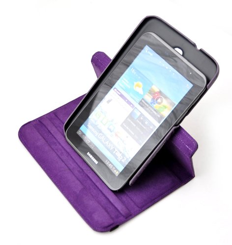 Farbe: lila / violett, 360° drehbar Schutztasche Samsung Note 8.0 (N5100) 8Zoll Tasche Schutzhülle Hülle - 4