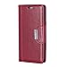 Produktbild JINQD Home Nützliche Handy Abdeckung case für Nokia 7.1, Leder kartensteckplatz Clamshell Eisen Schnalle multifunktionale Klassische telefonabdeckung Shell für Nokia 7.1 (Color : Dark Red Nokia 7.1)