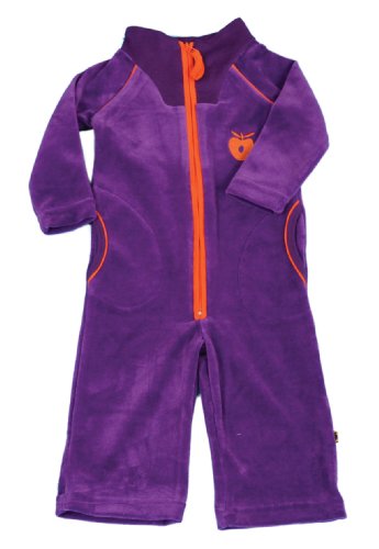 Smafolk Unisex Baby Long Sleeve Bodysuit with Velvet Purple Size 68