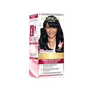 LOreal Paris Excellence Hair Color Small Pack No.1, Natural Black, 25ml+25g