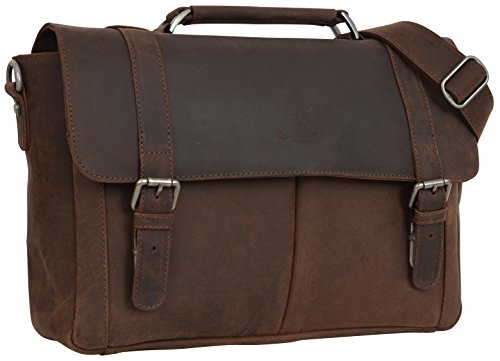 Preisvergleich Produktbild Gusti Leder studio "Geoffrey" Laptoptasche 15,4 " Collegetasche Unitasche Businesstasche Dokumententasche Aktentasche Dametasche Herrentasche Braun 2B24-20-4wp