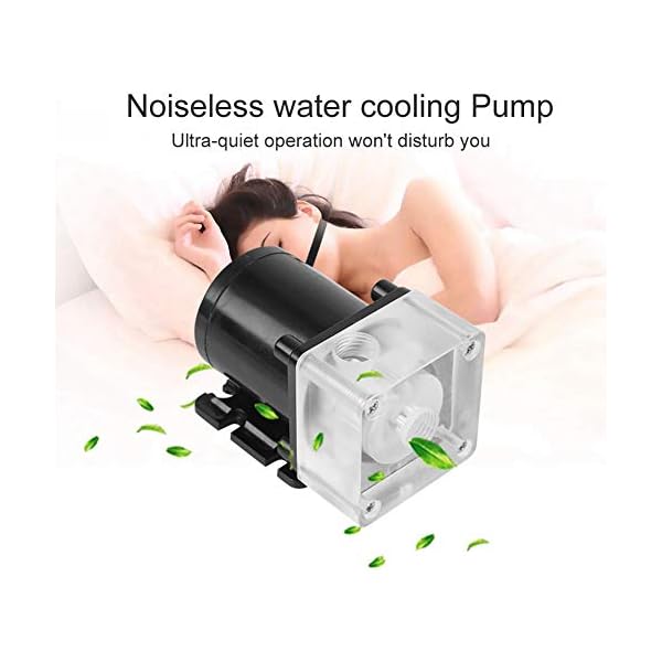 Tangxi Sistema de enfriamiento de Agua Ultra silencioso para computadora PC 500L / H de la Bomba de Agua de la CPU del… - Image 4