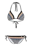bikini jette joop otto Platzierter Ethno-Druck Jette Joop LM Jette Triangel-Bikini mit modischem Streifenprint Triangel-Bikini mit modischem Streifenprint schwarz-Bedruckt 38 A/B