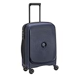 DELSEY PARIS - BELMONT PLUS - Valise cabine rigide à double roues multi directionnelles et serrure TSA intégrée - 55cm, 38L, Anthracite