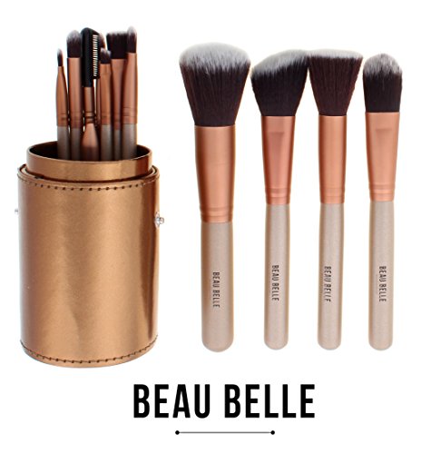 Beau Belle Make Up Brushes - 12pcs Makeup Brushes - Make Up Brush Holder - Make Up Brushes Set - Make Up Brush Set - Professional Make Up Brushes - Makeup Brush Set - Professional Makeup Brush Set - Make Up Brush Pot