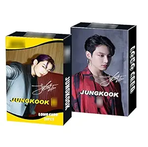 Blue Aura BTS Jungkook Photocard Merchandise - Gift Collection, Wall Decor, Birthday Decoration Items Bangtan Boys Merch Lomo Cards - Pack of 30 (Jungkook)