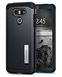 Spigen Coque pour Smartphone LG G6 - Fine avec Technologie de Coussin D'air Protection Hybride Contre Les Chutes Noir Métallisé (Metal Slate)
