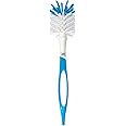 Mee Mee 360° Movable Nylon Bristle Baby Feeding Bottle & Nipple Cleaning Brush | Ergonomic Handle | Easy to Clean Bottle Corners for Narrow Neck & Wide Neck | BPA Free, Easy Hanging Storage | Blue