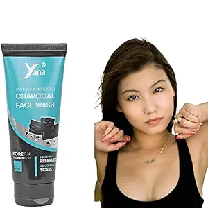YANA INSTANT WHITENING CHARCOAL FACE WASH / CHARCOAL FACE WASH BOYS OILY SKIN DARK SPOTS