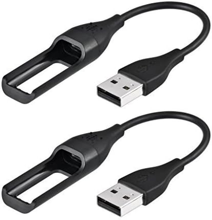 Awinner Black Replacement Usb Charger Cable Compatible for Fitbit Flex Band Wireless Activity Bracelet (Charger Cable) (2-Pack)