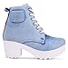 KRAFTER Women Boots Denim Blue