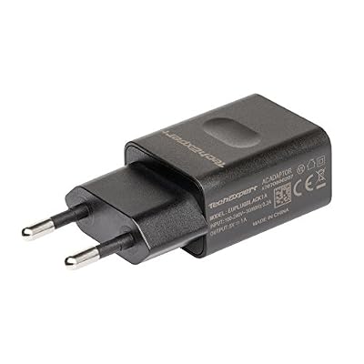 TechExpert Chargeur secteur vers USB pour liseuses iphones ipods smartphone 5V 1A noir