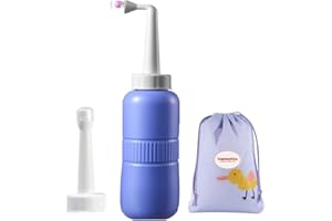 Portable Bidet Bottle for Postpartum, Vamotto Travel Peri Sprayer Bottle Essentials Perineal Spray Squirt Bottle Feminine Postpartum Care,Clean,Perineal Recovery New Mom & Baby 2 Detachable Nozzles
