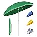 Sekey® Sonnenschirm Ø 160 cm Marktschirm Gartenschirm Terrassenschirm Grün Rund Sonnenschutz UV20+