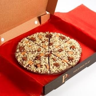 Gourmet Chocolate Pizza Belgian Chocolate Crunchy Munchy 12'' Pizza Gift