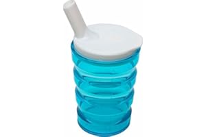‎PFLEGEHOME24.DE Pflegehome24® Drinking Cup – Leak-Proof – 1 Piece (Transparent Blue)