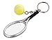 Price comparison product image NiceButy 1 Piece Key Ring Car Key Ring Mini Tennis Racket Creative Alloy Keychain Best Gift for Sports Lovers