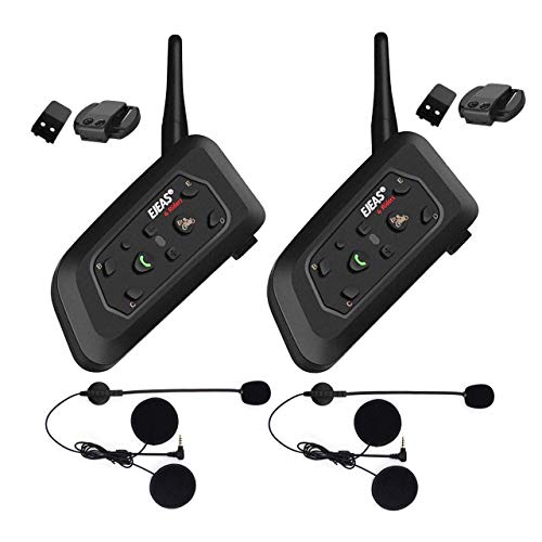toprui V6 Moto Casque interphone Bluetooth Handsfree Bluetooth Intercom Sports Helmet Headset 1200 mintercomunicacion Entre 6 motociclistas