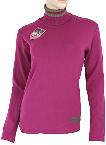 Almgwand Anuschka Women's Turtle Neck Sweater berry-oliv Size:XS