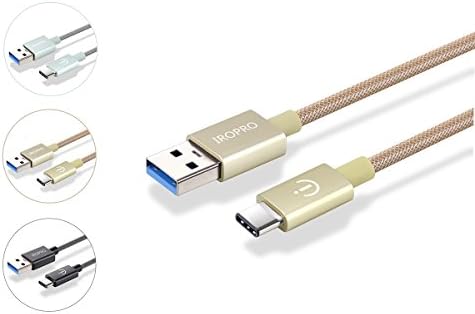 USB C Cable IROPRO [Lifetime Guarantee] 3.3 Foot USB 3.0 Braided USB Type-C Cable (C to A) for Huawei P9 V8 Note 8, Nexus 6P / 5X, LG G5, OnePlus 2, and Other Type-C Devices