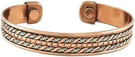 COPPER / MAGNETIC BRACELET ROPE DESIGN / UNISEX BANGLE (STYLE 1)