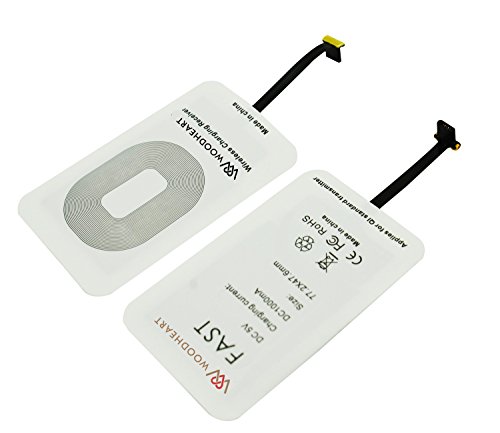 Android Qi Wireless Charging Receiver- M  dulo de carga r  pida de WOODHEART para la galaxia S4   S5   S6   J7 de Samsung  nota 2 3 4 5 6   7and Otro Micro-USB tel  fono elegante androide