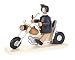Produktbild Räuchermann Schornsteinfeger auf Motorrad von DREGENO SEIFFEN 20cm – Original erzgebirgische Handarbeit, stimmungsvolle Weihnachts-Dekoration