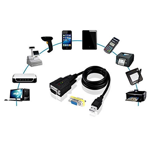 Top-Longer USB auf RS232 Seriell Adapter Konverter Kabel USB Seriell DB9 mit PL2303 Chipsatz für Windows Mac OS X 10.11 - 5