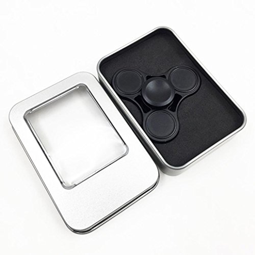 Hand Spinner,Omiky EDC Tri Fidget Spinner Finger Toy for ADD ADHD Anxiety Autism Suffers (Black) Hand Spinner,Omiky EDC Tri Fidget Spinner Finger Toy for ADD ADHD Anxiety Autism Suffers (Black)